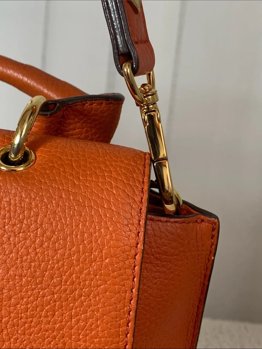 GUC MCM Milla Orange Satchel
